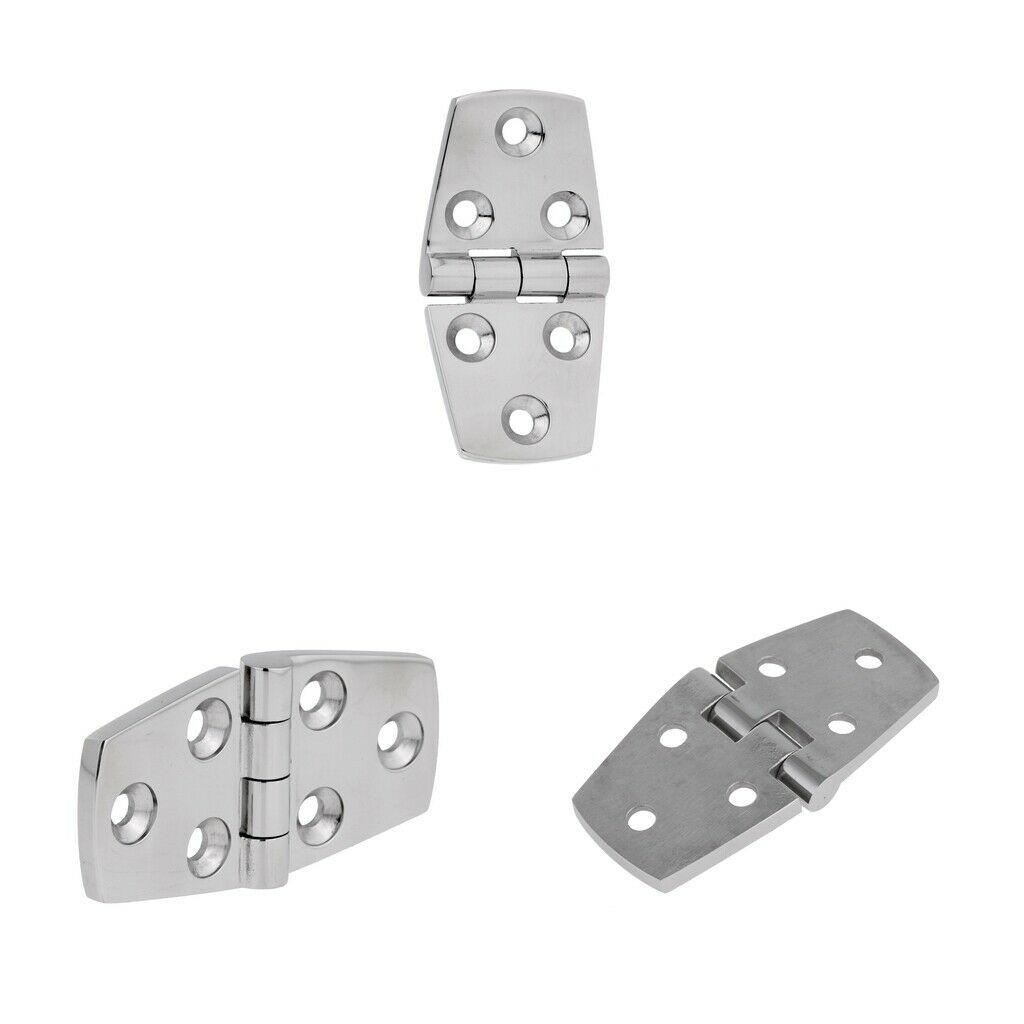 3-Set Boat Hinge Deck Cabin Hardware - Marine Grade 316 Stainless Steel