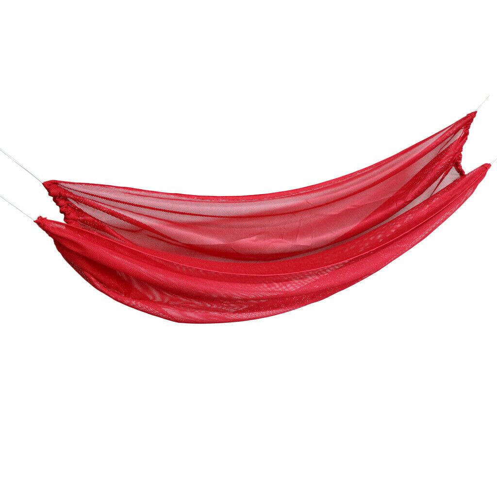 Foldable Outdoor Camping Sleeping Swing Hammock Hanging Bed Red 210x150cm