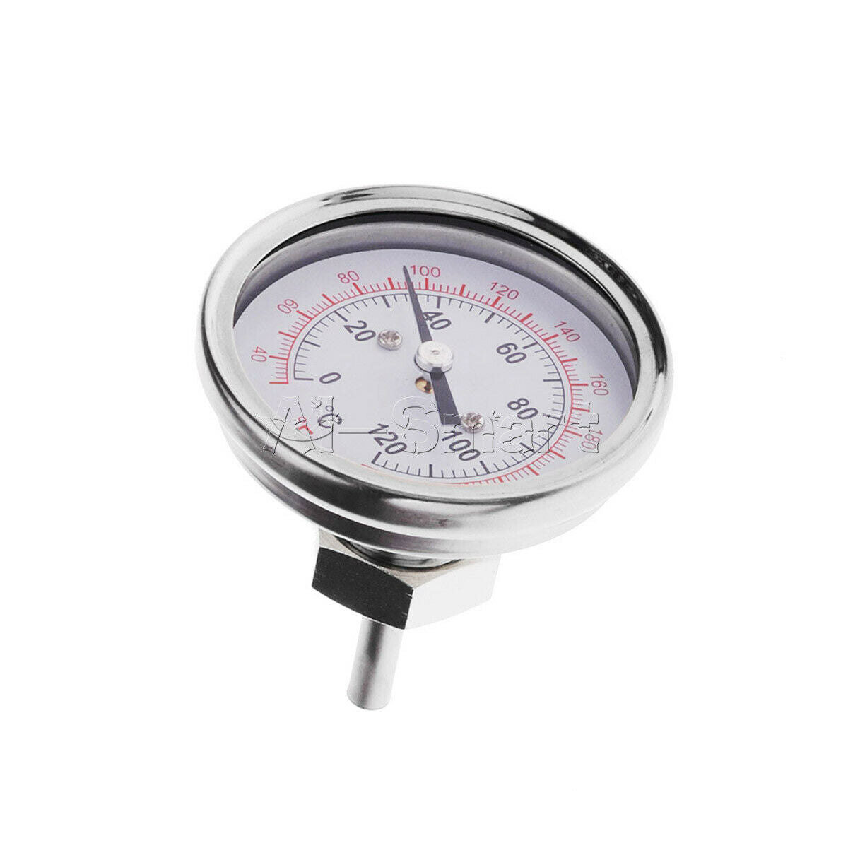 Stainless Steel Celsius Fahrenheit Thermometer 0-120â„ƒ Analog With Double Scale