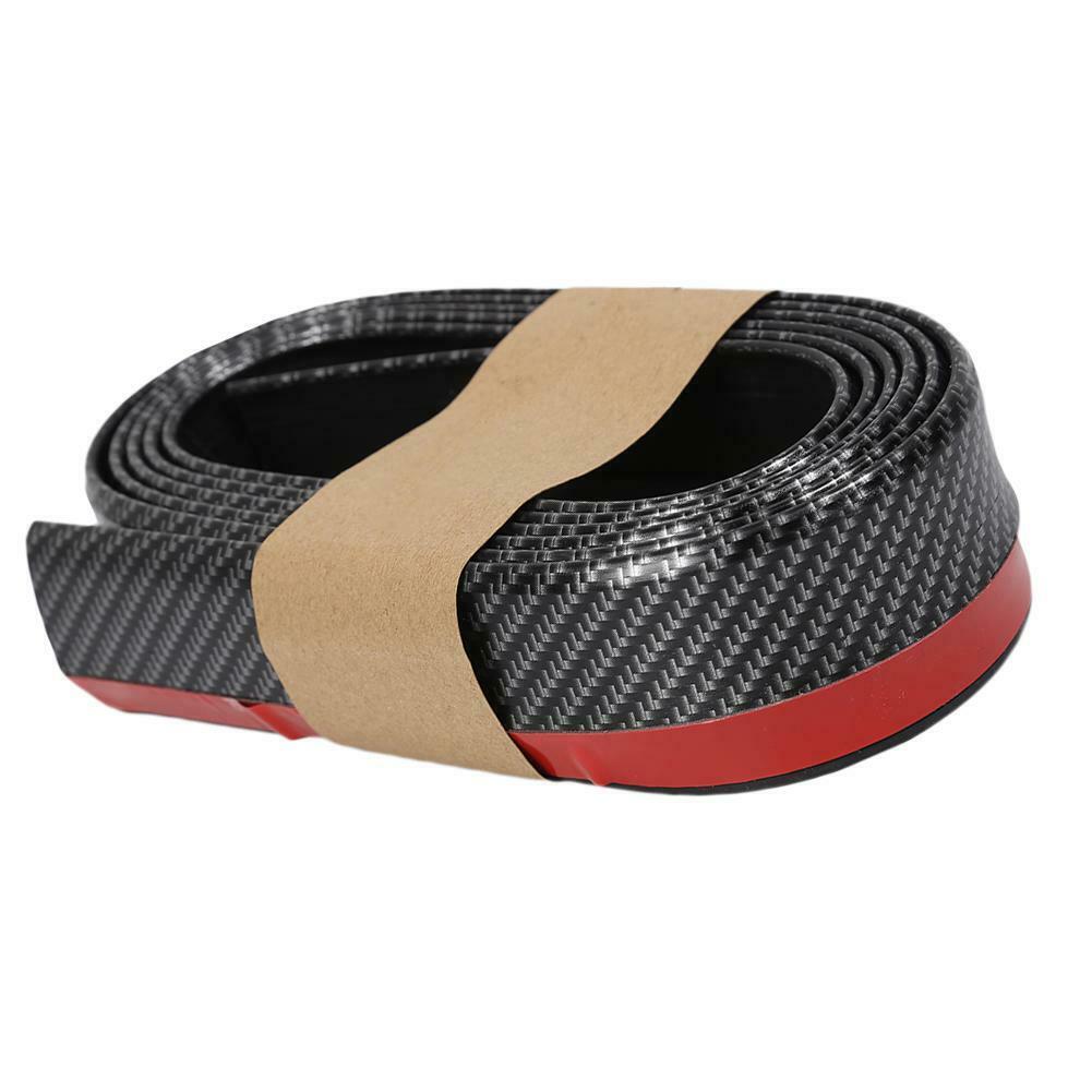 Car Door Bumper Protector 2.5m Carbon Fiber Anti-collision Strip Universal @