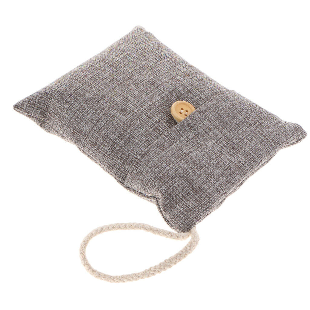 Bamboo Charcoal Natural Air Purifying Freshener Bag Odor Eliminator Gray