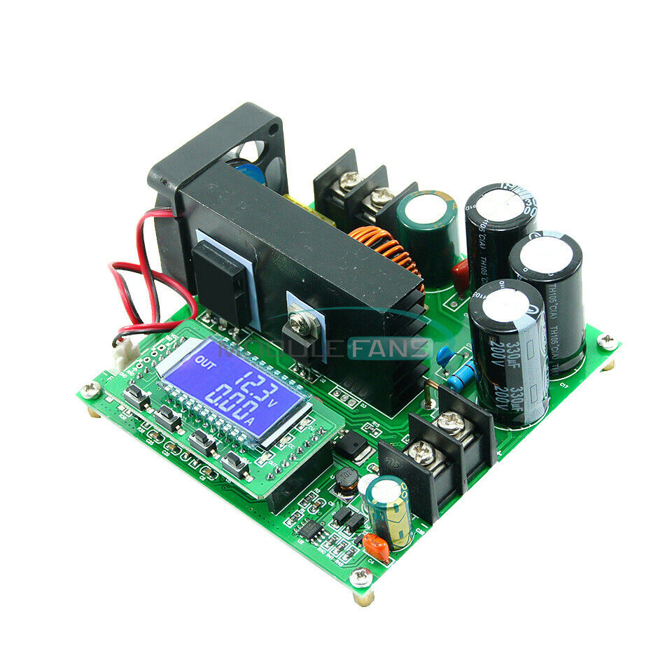 DC 900W 8V~60V 0~15A CC/CV  LCD Display CNC Boost Module Step UP Module