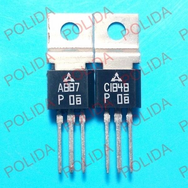 1pairs OR 2PCS  Transistor PANASONIC TO-202 2SA887/2SC1848 A887/C1848
