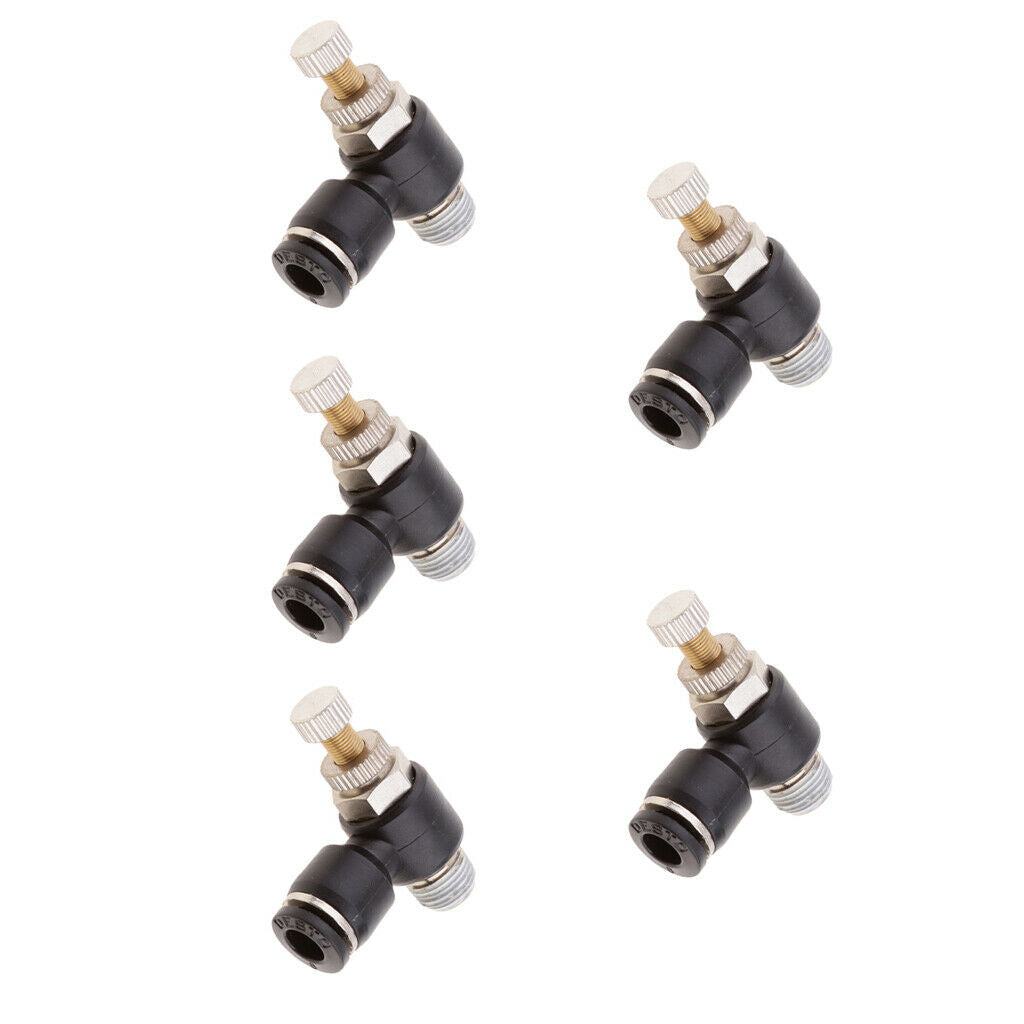 5PCS DSL-L6-01 Quick Release Push In Fittings Air Water Hose Tube Pipe