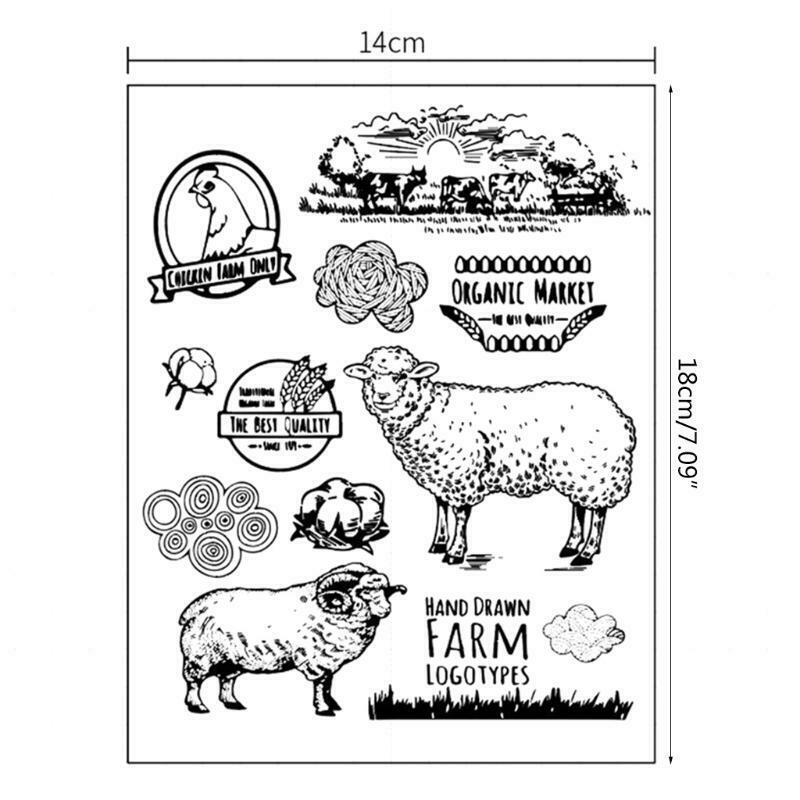 Farm Silicone Clear Seal Stamp DIY Scrapbooking Embossing Photo Album Decorative