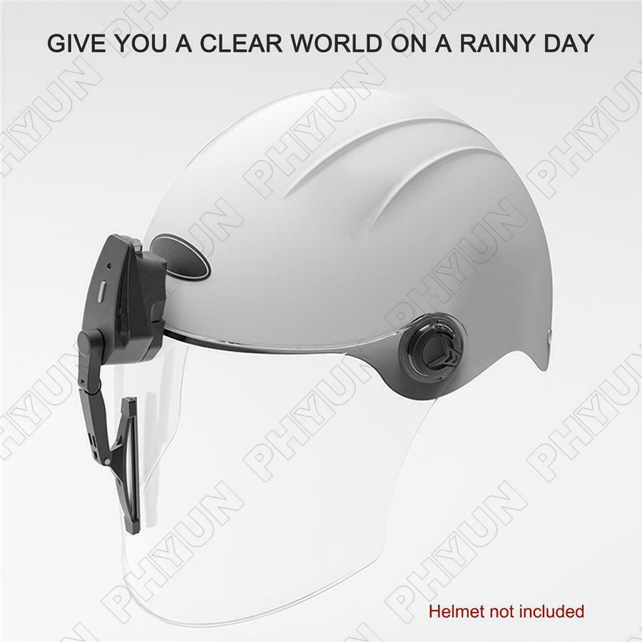 1x Black Universal Motorcycle Helmet Wiper Lightweight Durable Electric Wiper