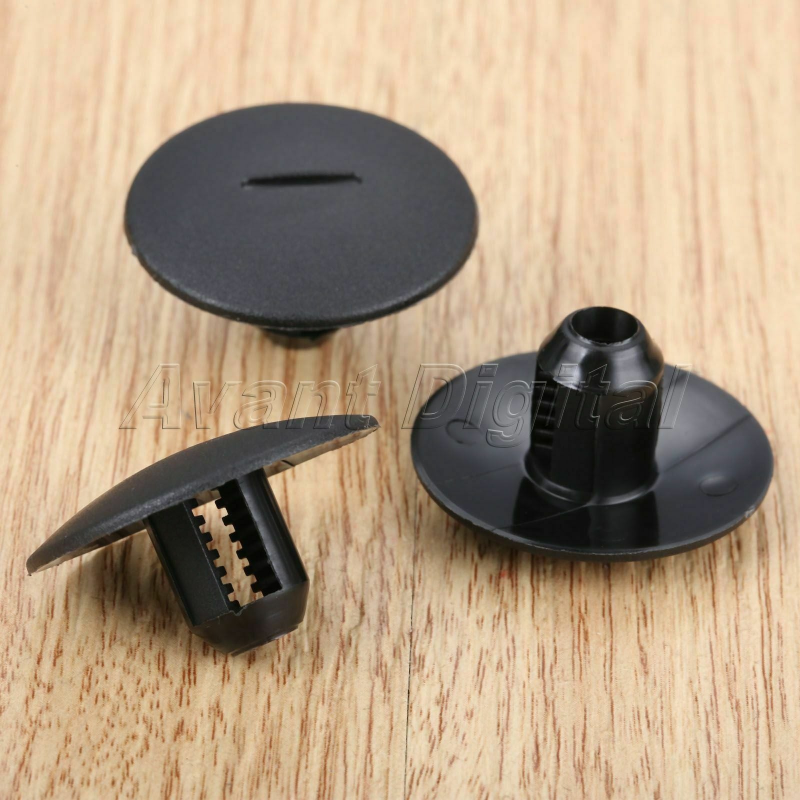 Auto 25Pcs Fender Bumper Clips Trim Fasteners Fit for Peugeot 408 307 206 Black