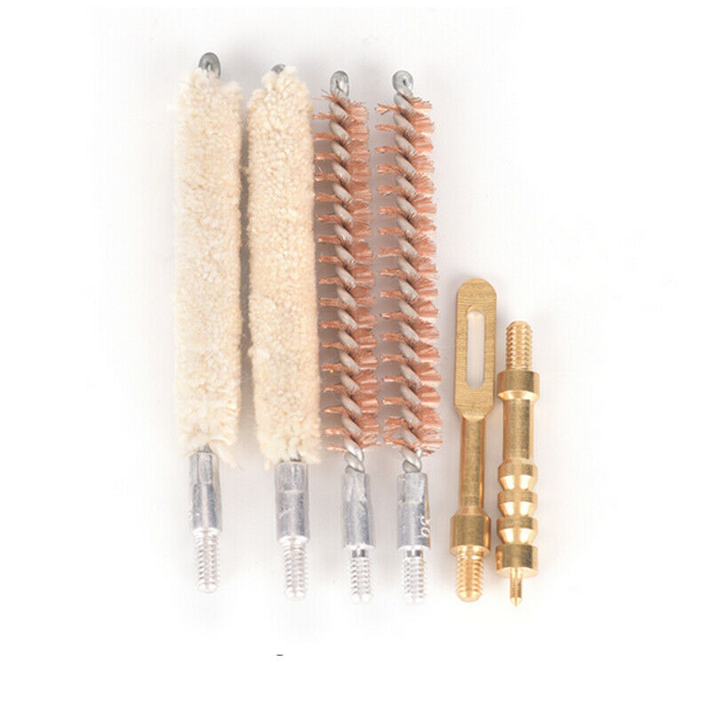 Gun Clean Brush Cleaning Kit 6pcs Rod Brush for Thread 8-32 7.62mm Bore Brush