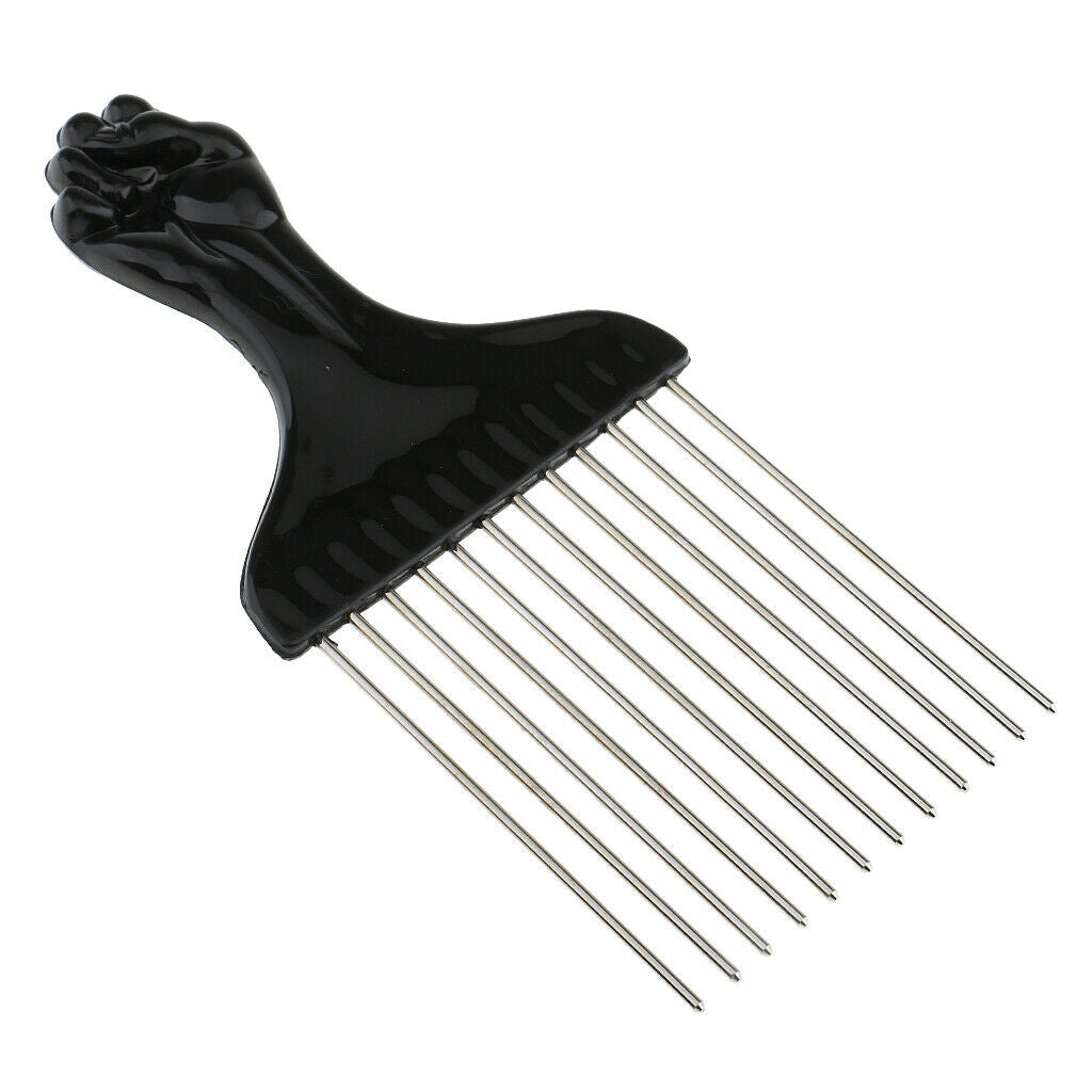 Stainless  Salon Hair Styling Tool Hairdressing Barbers Brush Comb