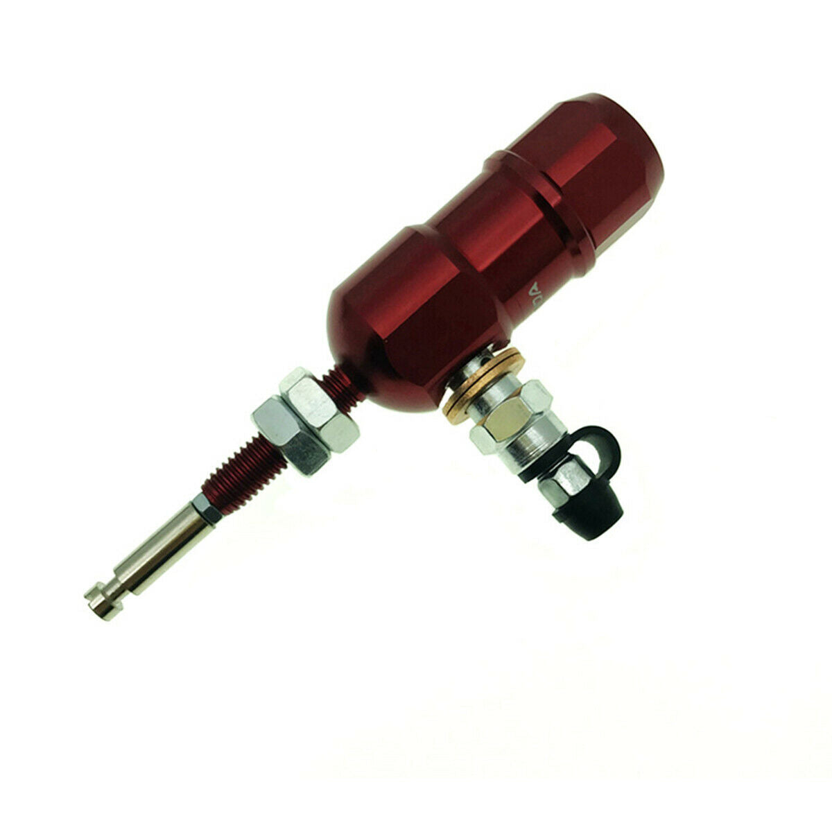 Motorcycle hydraulic hand clutch master cylinder rod system transfer pump RED