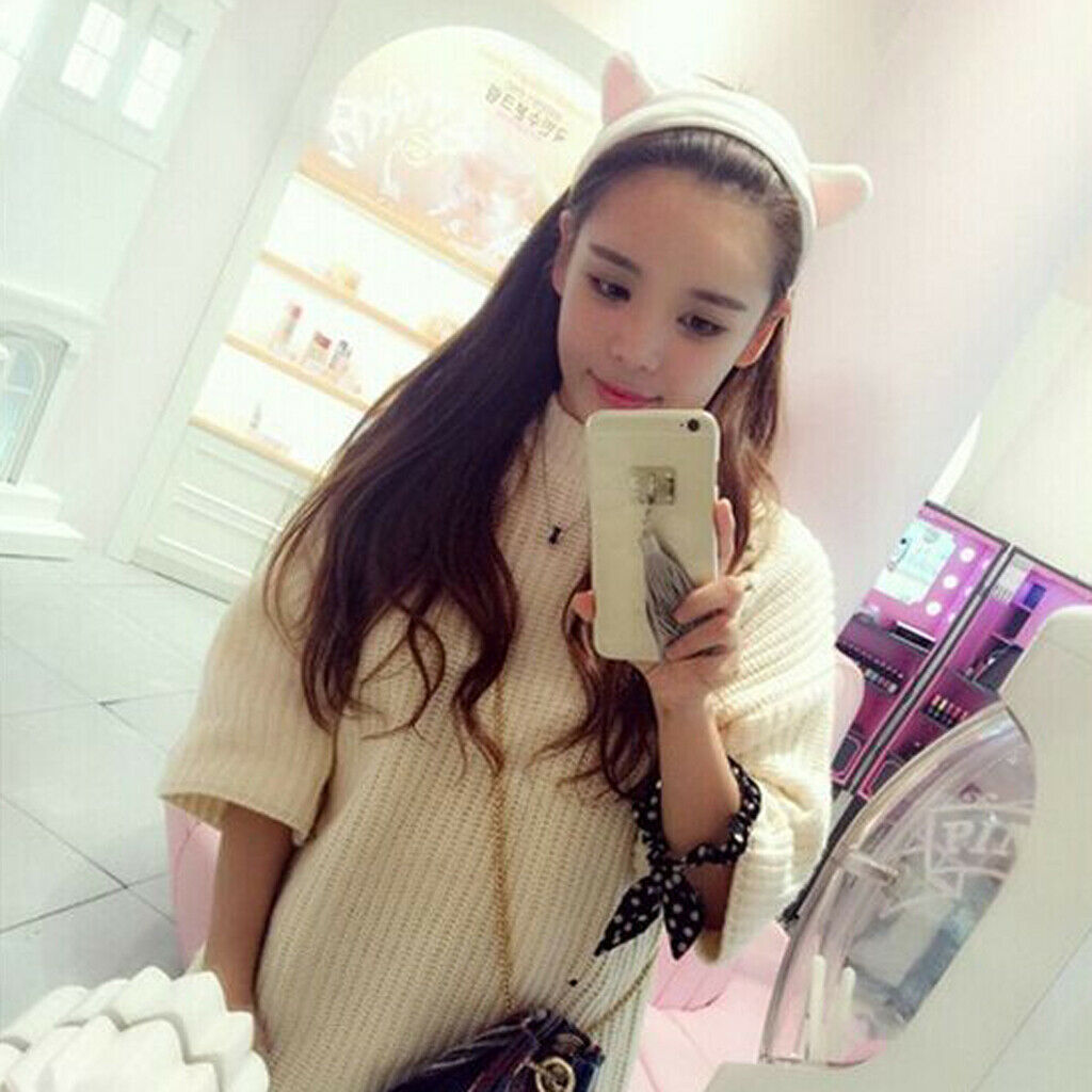 Pack of 2 Cute Cat Ear Hair Band for Women Wash Face Makeup Running Headbands