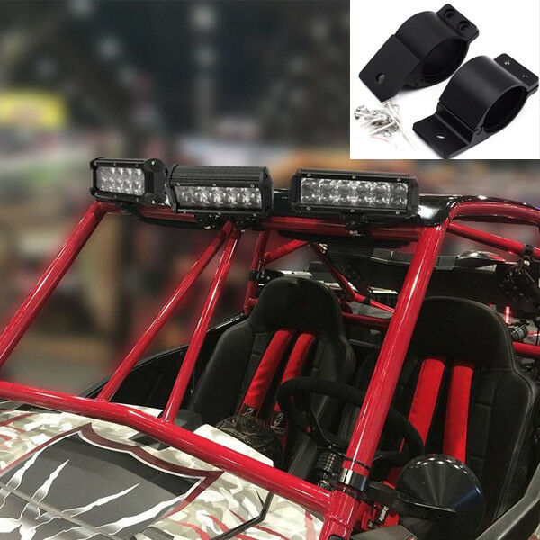 2PCS Clamps Round Tube Mounting Brackets Holders 49-54mm Bull Bar LED Work Light