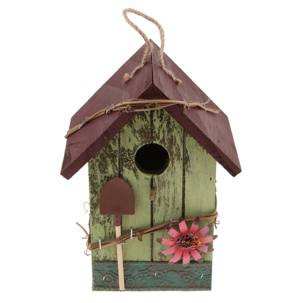Wooden Arts and Crafts Country Cottages Bird House Parrot Comfort House E