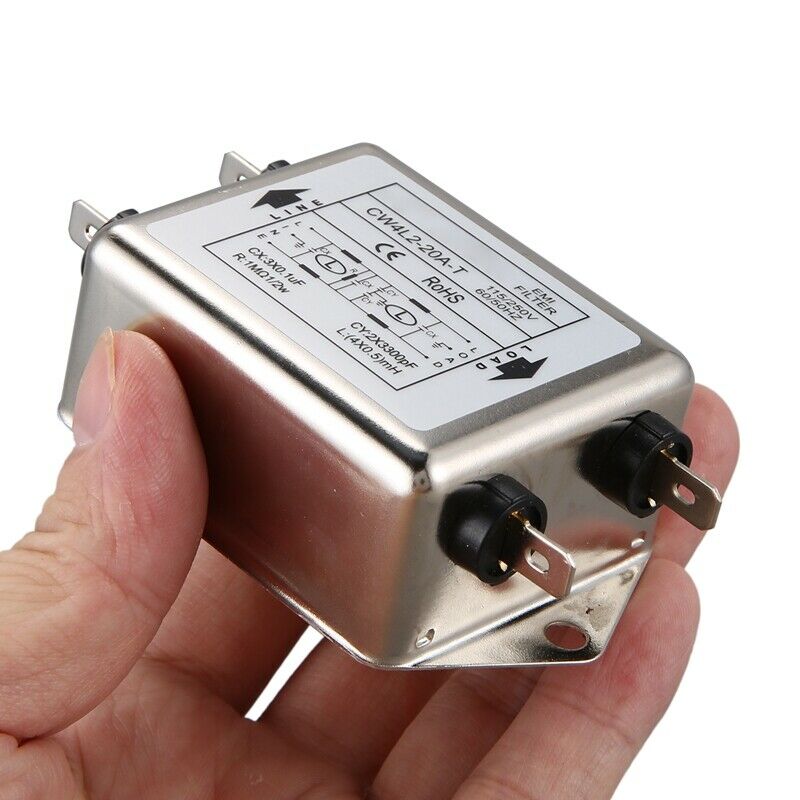 2X(Power EMI Filter CW4L2-20A-T Single Phase AC 115V / 250V 20A 50/60HZ Q2Z7)