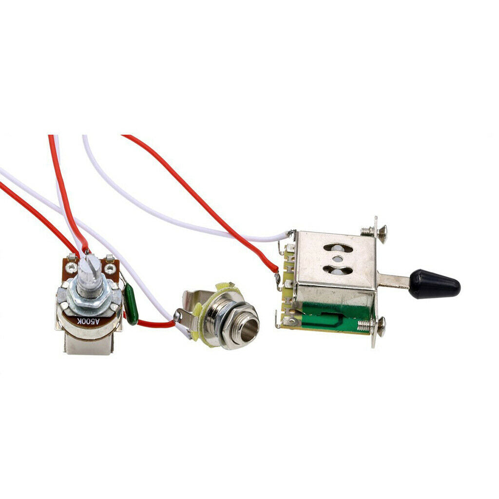 Guitar Wiring Kit 3 Way Switch 1 Volume 1 Tone Pots   for Electric Guitar