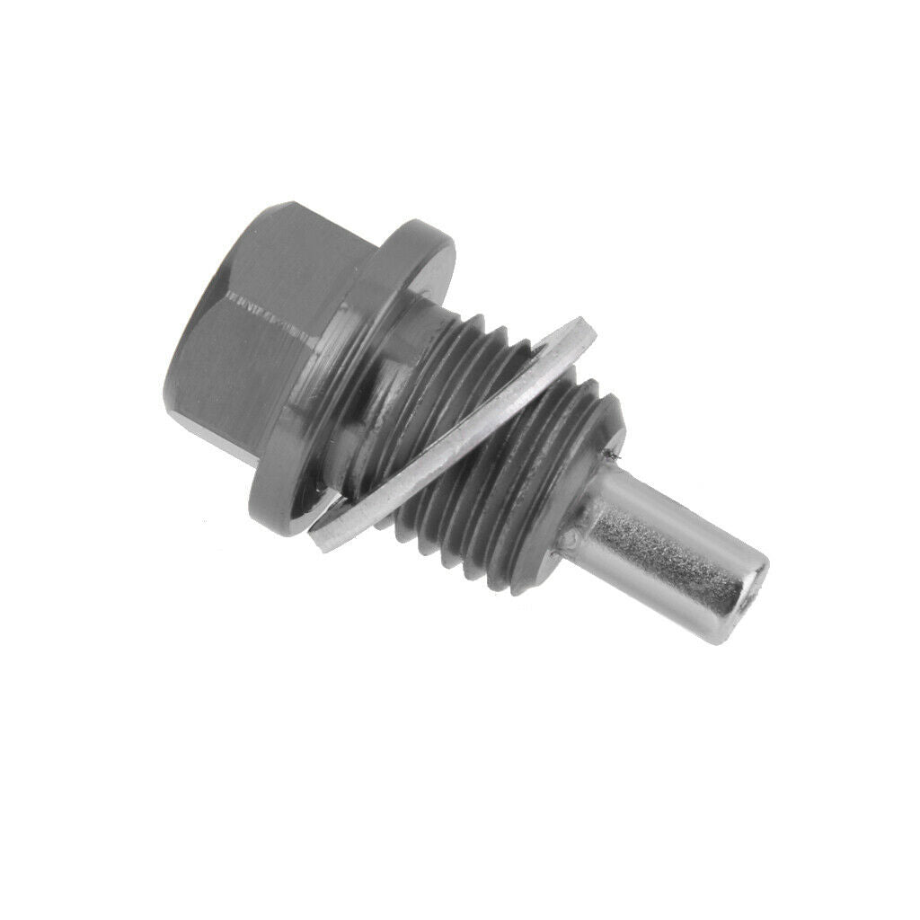 2PCS M14x1.5 Durable Anodized Magnetic Engine Oil Drain Plug Screw Titanium