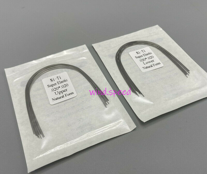 20packs Dental Orthodontic Arch Wire Rectangular Natural Elastic Niti 20X20 U&L