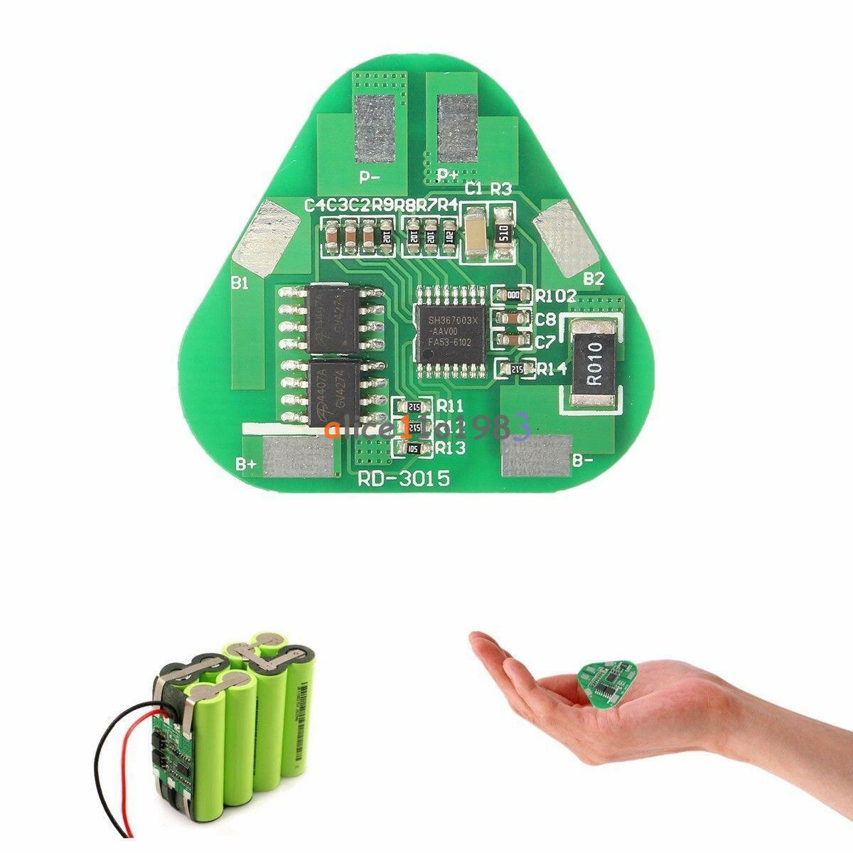 3S Li-ion Lithium Battery Protection Circuit Board 3 Cell PCB 10.8V 11.1V 12V 4A