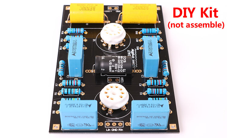 Low Distortion Circuit Tube Preamplifier Preamp Board DIY Kit for 12AX7 12AU7