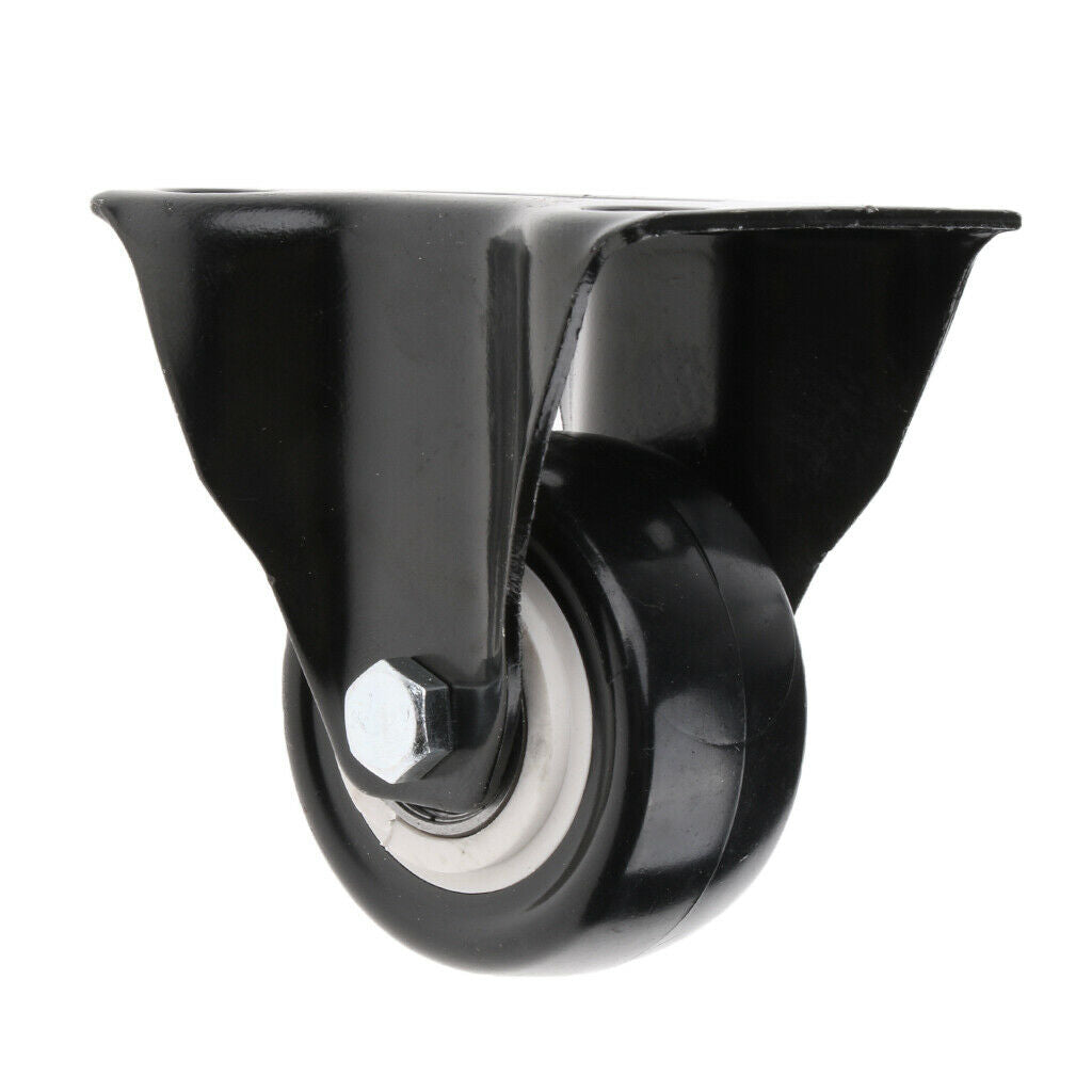 2" Directional Plate Roller Casters Wheels for Chair Table Crib Appliance PU