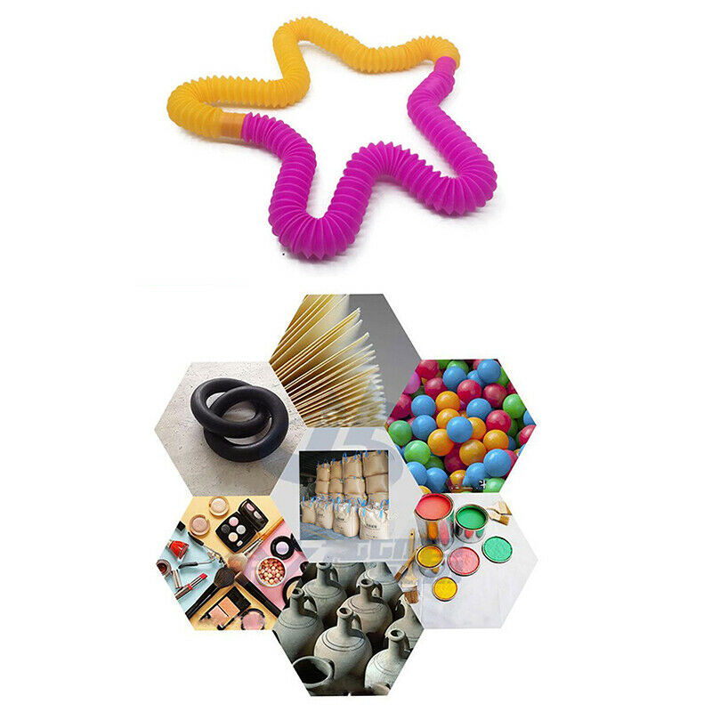 5Pcs Random Plastic Tube Coil Children Circle Funny Toys Early Educationa.l8