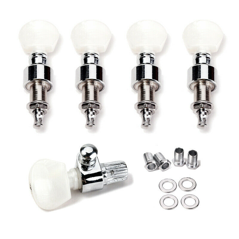 5 String Banjo Tuning Peg Tuners Chrome Beaded Knob for Banjo Accs