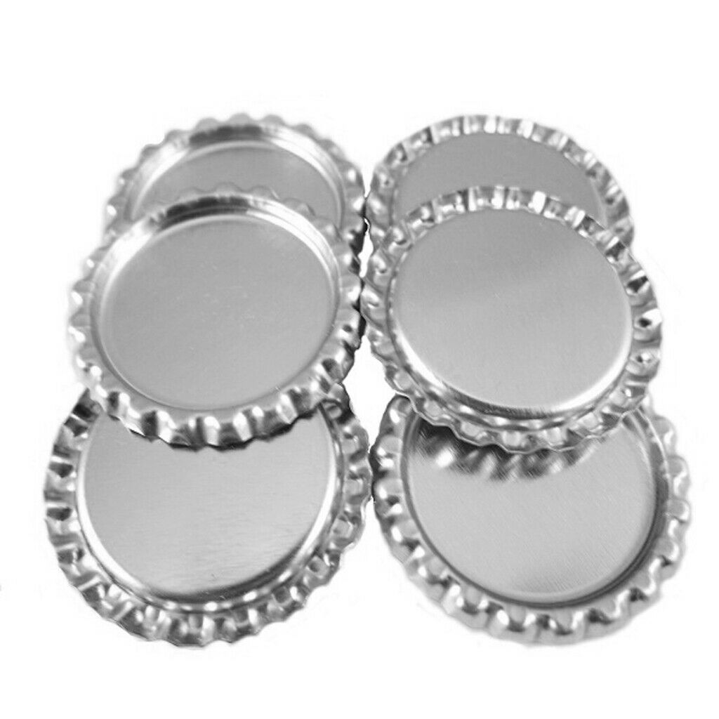 100pcs Flat Flattened Metal Bottle   Jewelry Craft Scrapbook Chrome 1