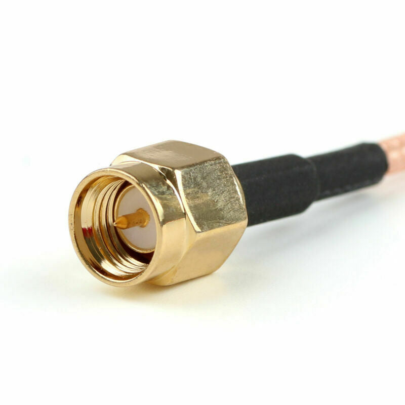 5PCS 50cm RG316 Cable BNC Female Bulkhead Jack To SMA Male  Straight Pigtail B5