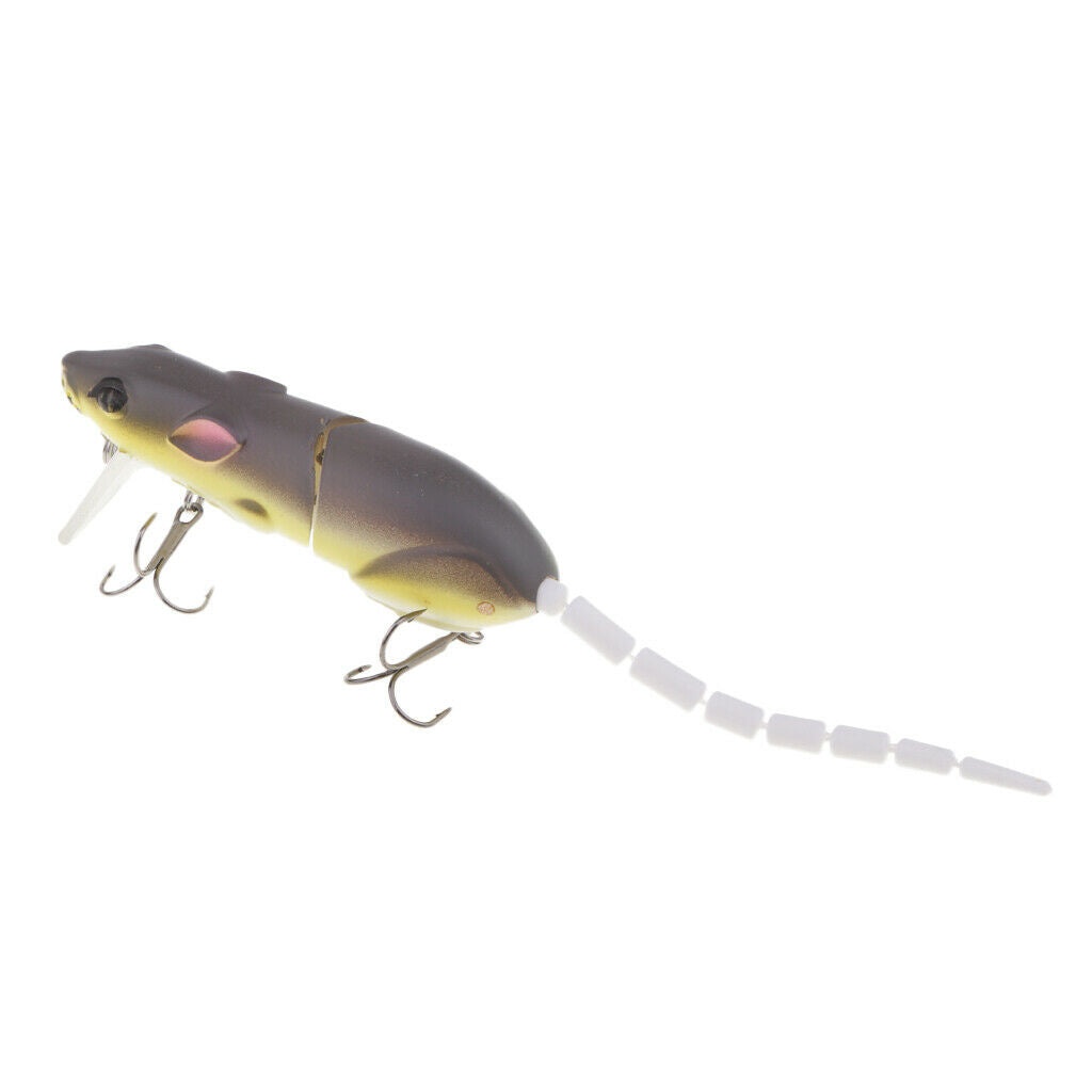 Simulation Multi-joint Tail Mice Rat Mouse Lure Artificial Bait Bass Fishing