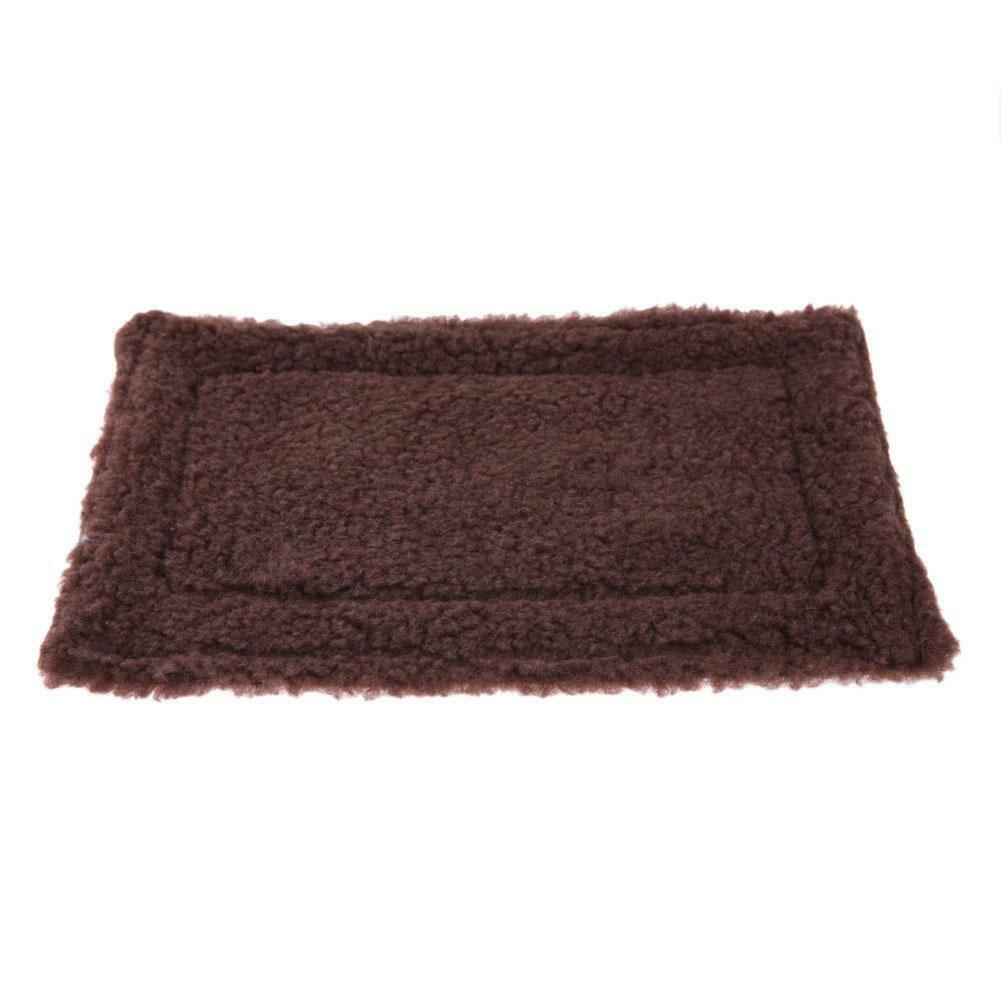Plush Pet Hamster Cushion Mat Squirrel Blanket Guinea Pig Bed (Dark Brown)