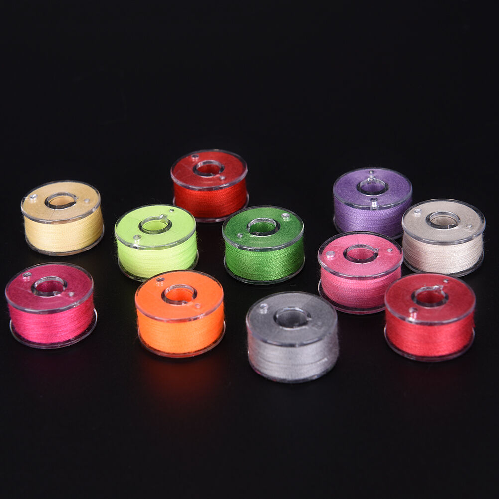 25x Bobbins Sewing Machine Spools  Case With Sewing thread for Sewing Machine-BD