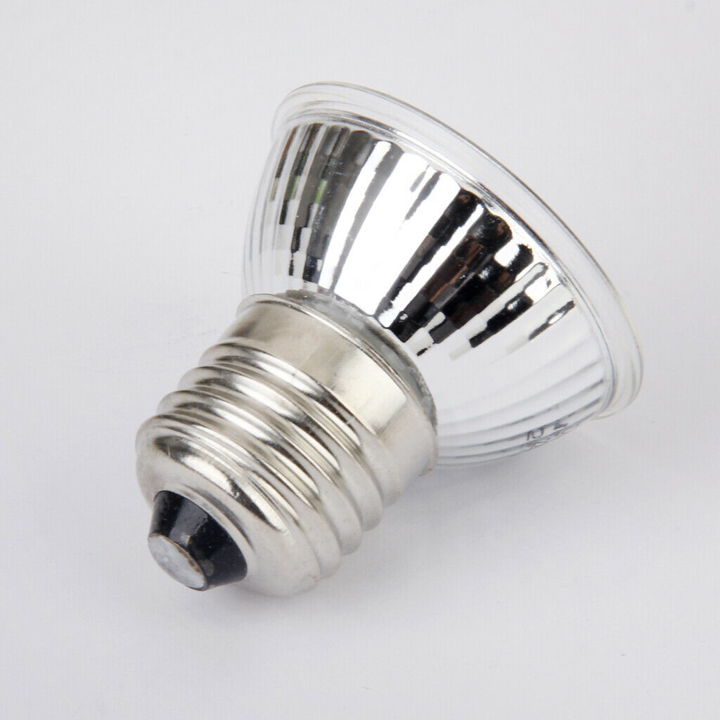12Pcs E27 50W Reptile Basking Lamp UVA+UVB Halogen Bulb Heat Emitter Light