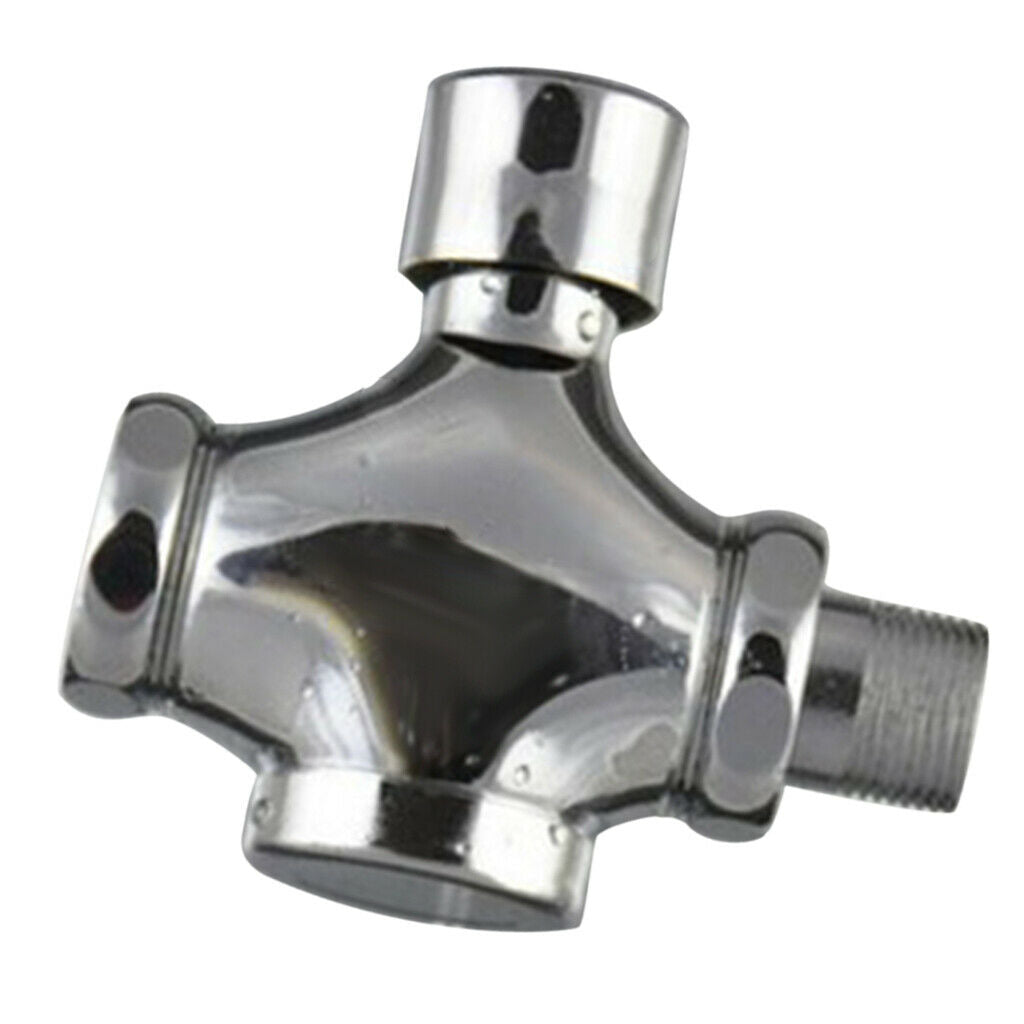 Toilet Push Flush Valve Surface Mounted Flusher Alloy 0.75 Inch Standard