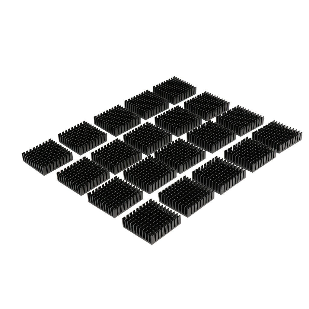20 Pieces Aluminum  Sink With Screws Heatsink For IC, Power Amplifier, LED