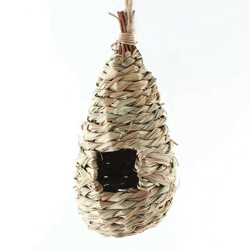 Natural grass of woven hanging Birdhouse nest birds house of st bird house E7YY6
