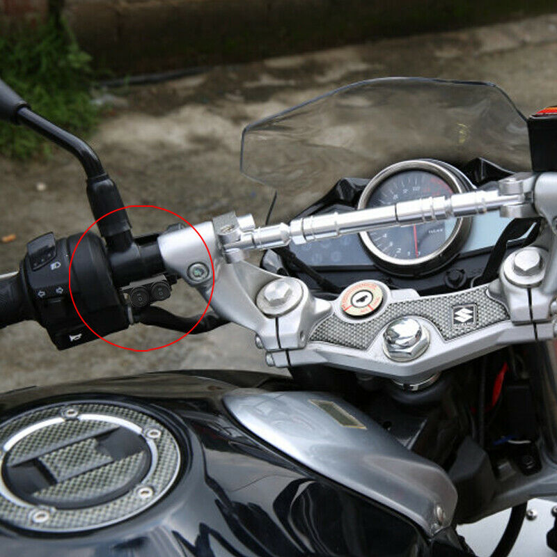 Motorcycle Bike Handlebars Turn Signal Light ON-OFF Double Key Switch High & Low