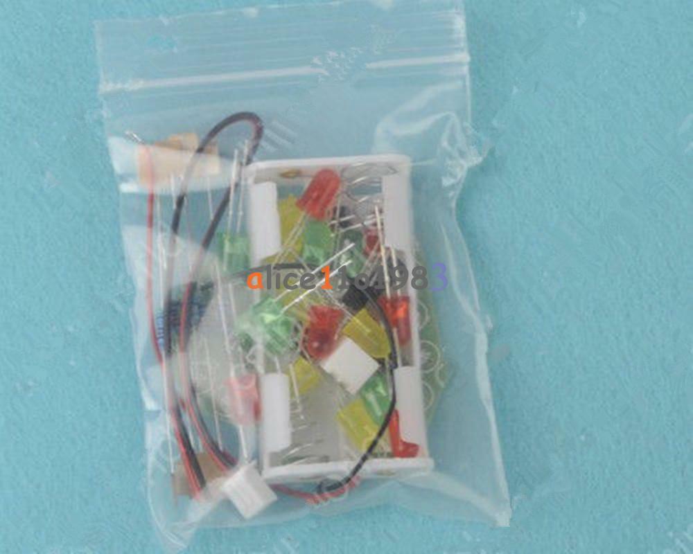 LED Heart Cycle Lamp Suite LED Flashlight DIY Kit Electronic Production kit