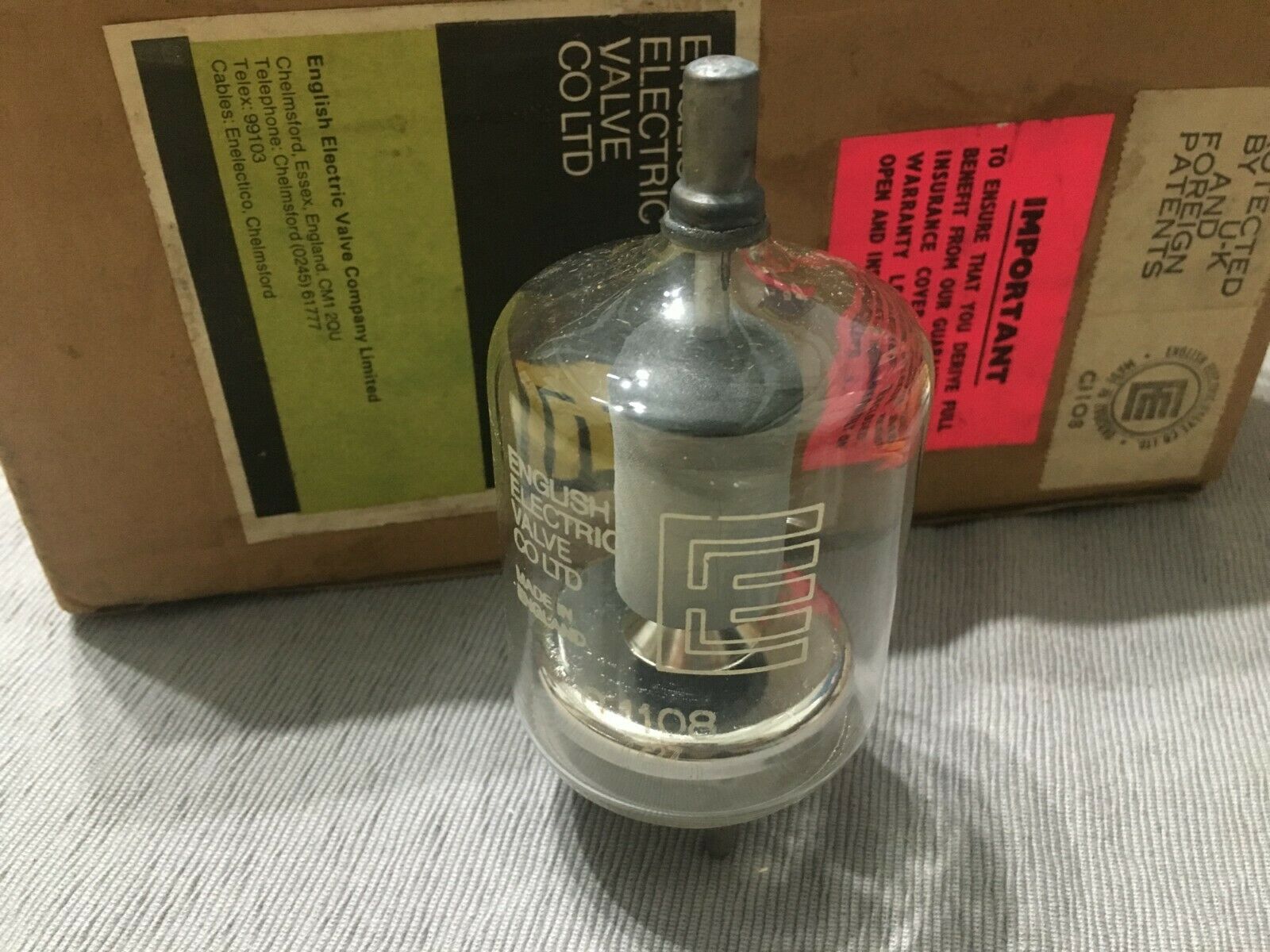 1pcs - C1108 english electric valve co ltd Vacuum tube NOS