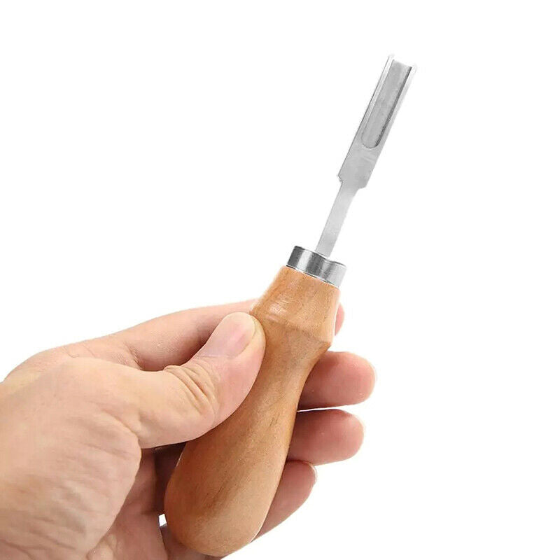 Wood Handle French Style Leather Edge Beveler Leather Cut Skiving Trimm T.l8
