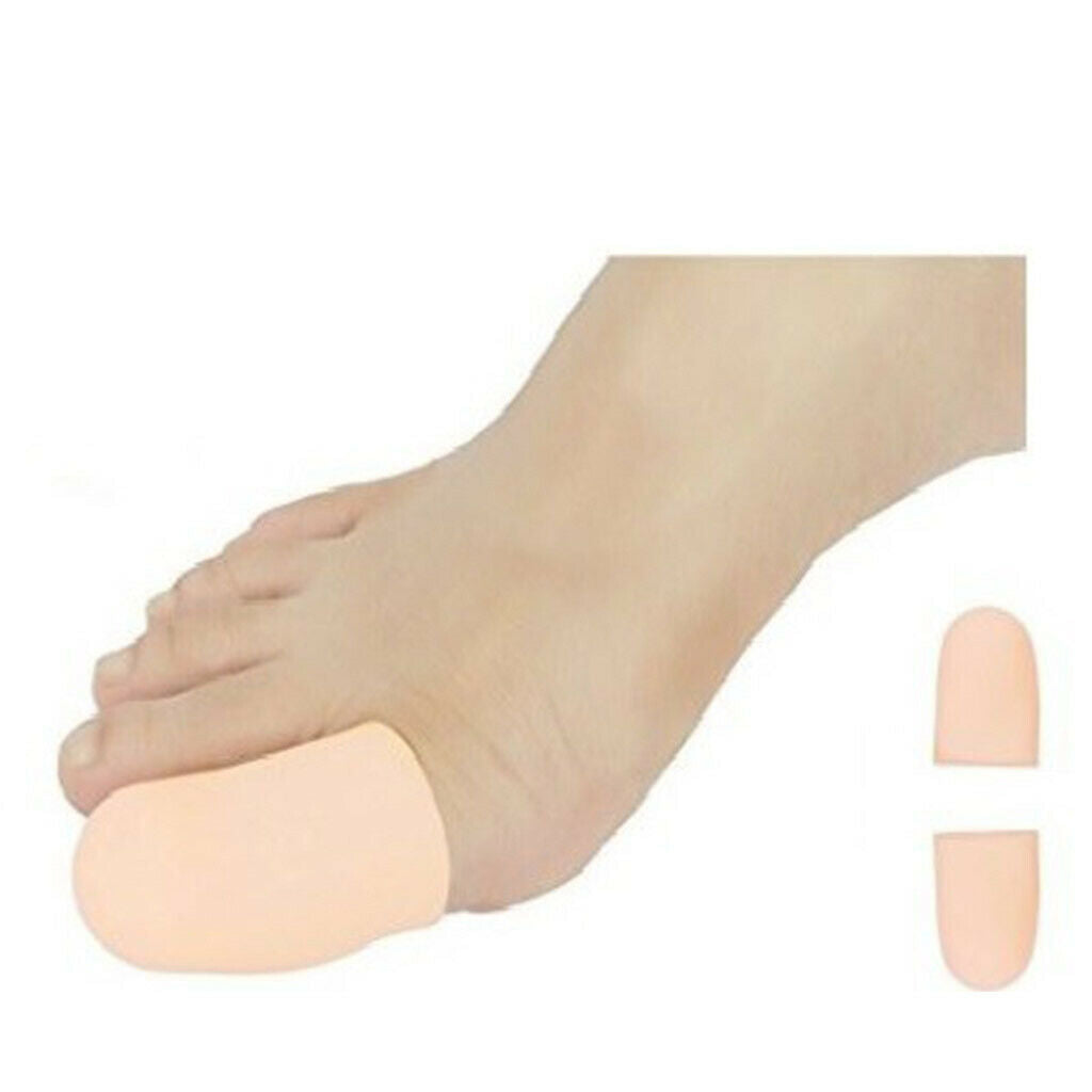 30x Silicone Toe Sleeves Caps Cushions Protector Separators for Corn Calluse