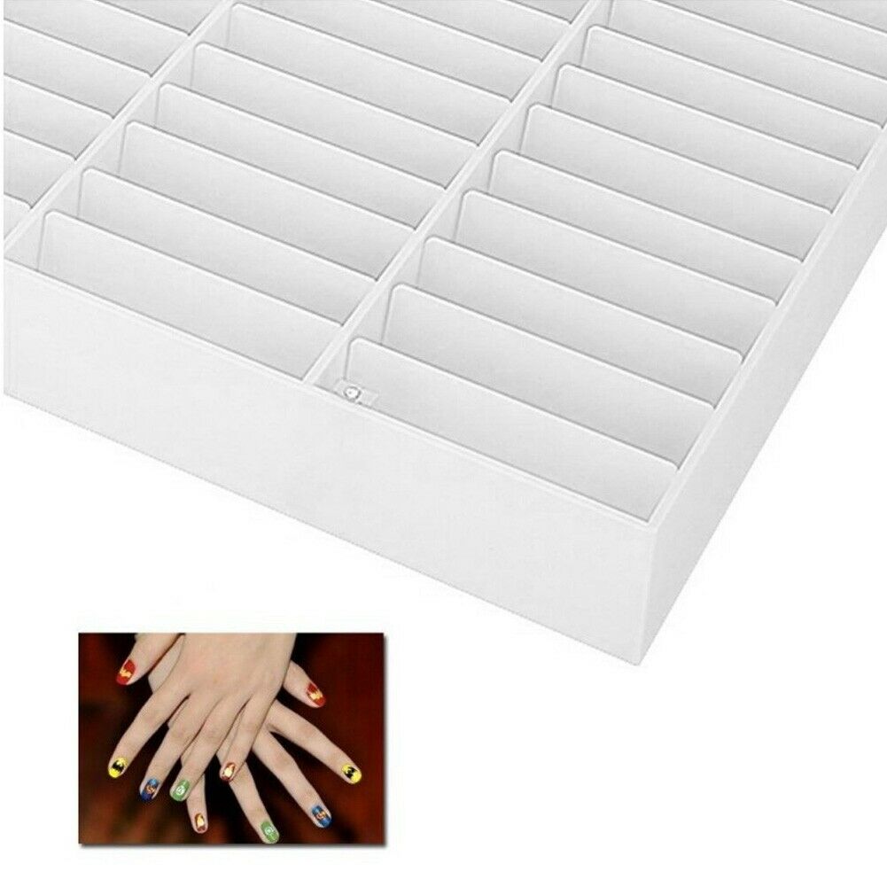 10pcs Nail Art Storage Box Card Slot Sheet Nail Art Sheet Display Plastic Sheet