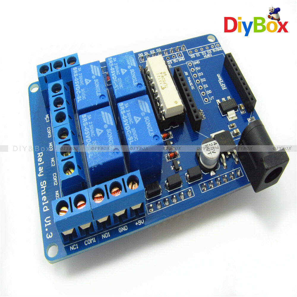 70W 4 Channel V1.3 Relay Module Shield UNO R3 XBEE 315 433MHz RF for Arduino