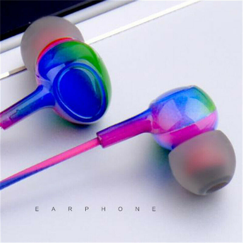 Sport Headsets Bass Gradient Wired In Ear Phones with Mic Music Earp NTAUBDDD