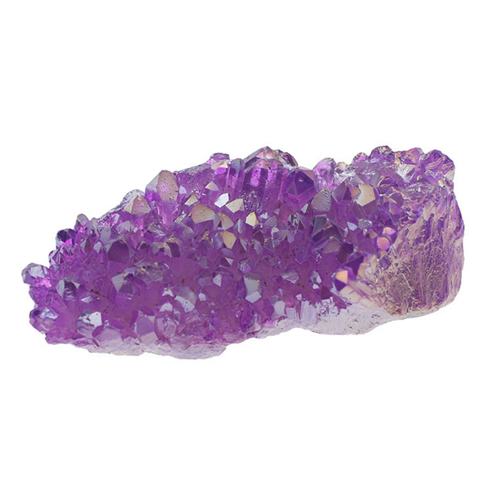 Natural Purple Titanium Fluorite Crystal Quartz Rock Crystal Healing Stone