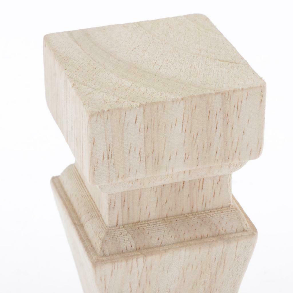 6pcs/pack Wooden Sofa Legs 4" Furniture Feet for Couch Bench Chair Table