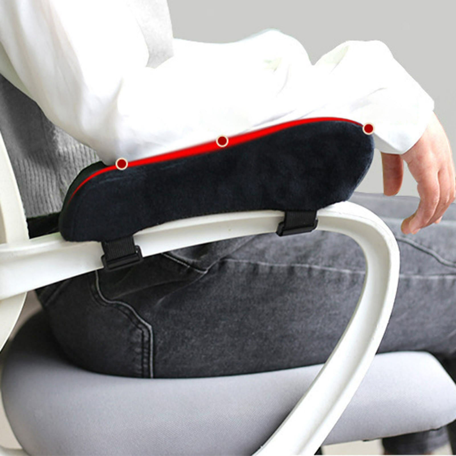 Comfort Arm Rest Pillow Chair Armrest Pad Memory Cotton Elbow Pillow