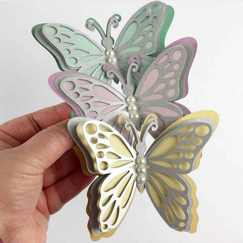 Butterflies Metal Cutting Die Stencil DIY Scrapbooking Album Paper Card Template