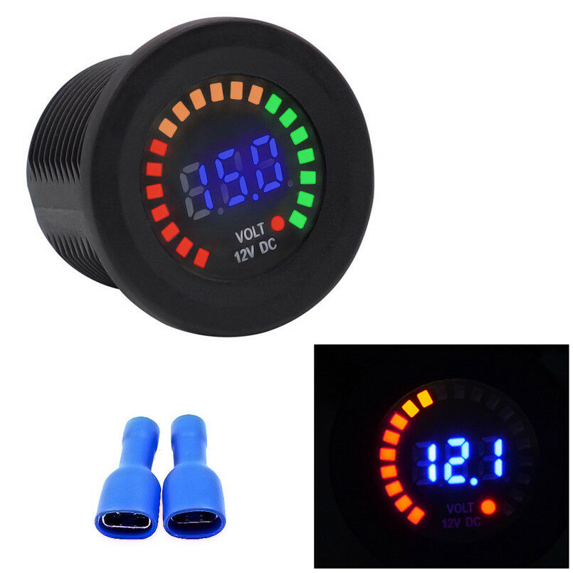 Durable Voltmeter Socket Anti-reverse Short Circuit Protecter for Car Motorcycle