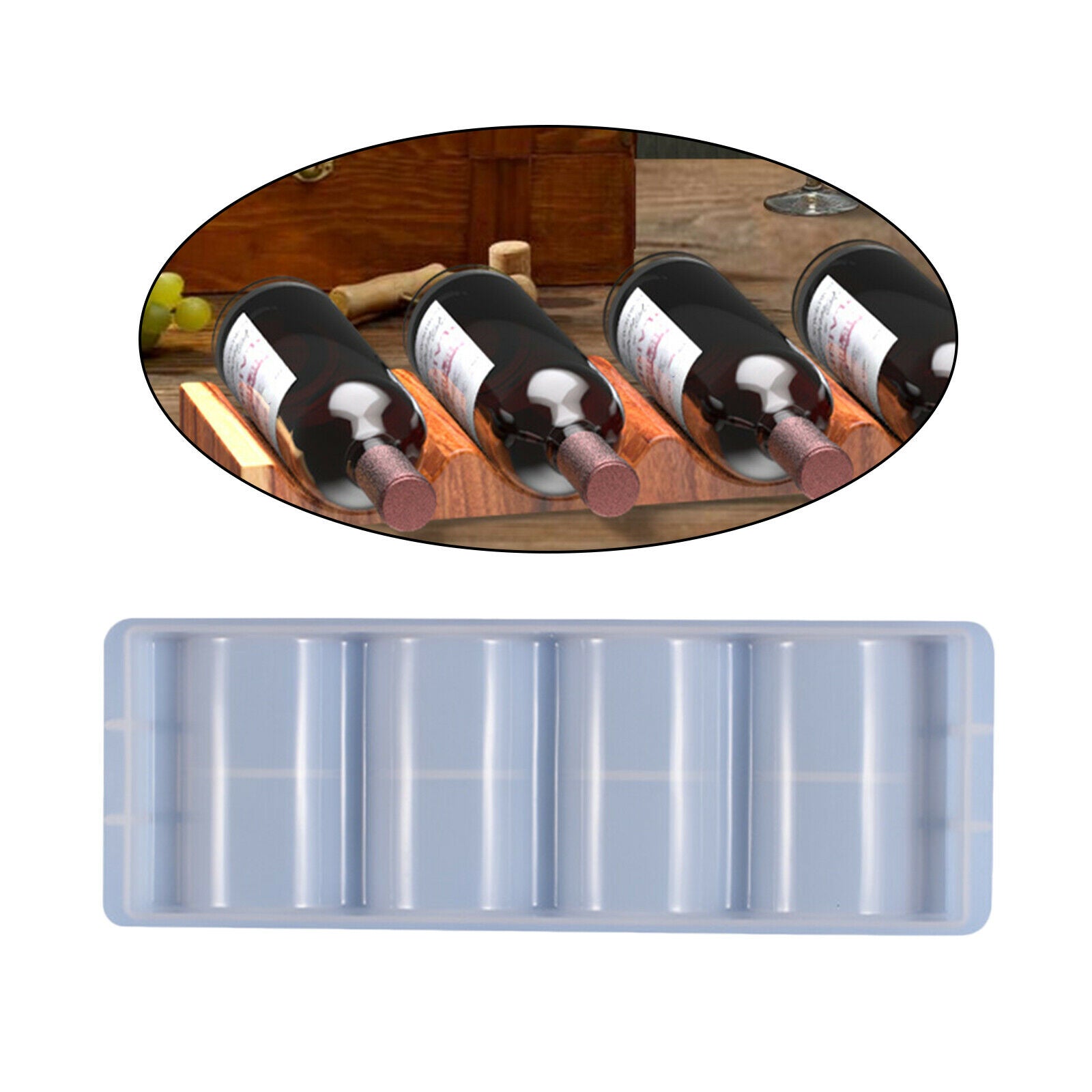 Wine Bottle Holder Mold Beverage Wine Rack Clay Mold Mould Art Supplies
