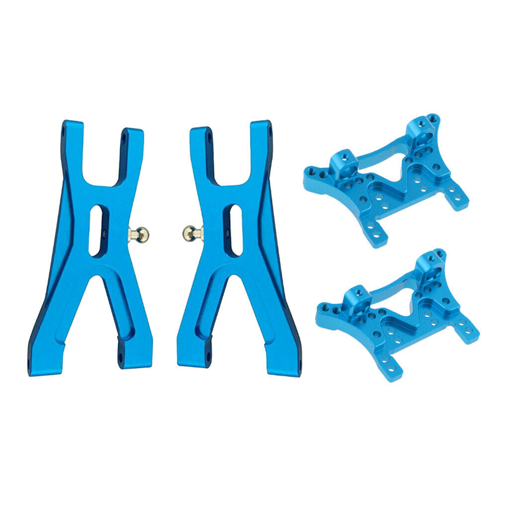 Metal2x  Shock Absorber Plate & 2x Lower Suspension Arms for 1/18 A959 A969 RC